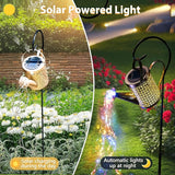 SRNPMIU Solar Watering Can Light, Solar Yard Decorations Outdoor, Garden Decor Lights, IP65 Waterproof Hanging Lantern Lights, Flower Bed Decor, Gifts for Grandma, Women, Mom