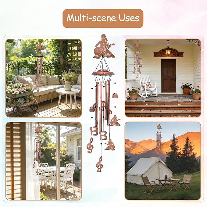 Taylor Music Lovers Singer's Merch Wind Chimes for Outside, Metal Windchimes Outdoors, Singer's Gifts for Women Men, Memorial Birthday Gifts, Garden Decor for Outside, Home, Patio, Yard, Lawn (Singer)
