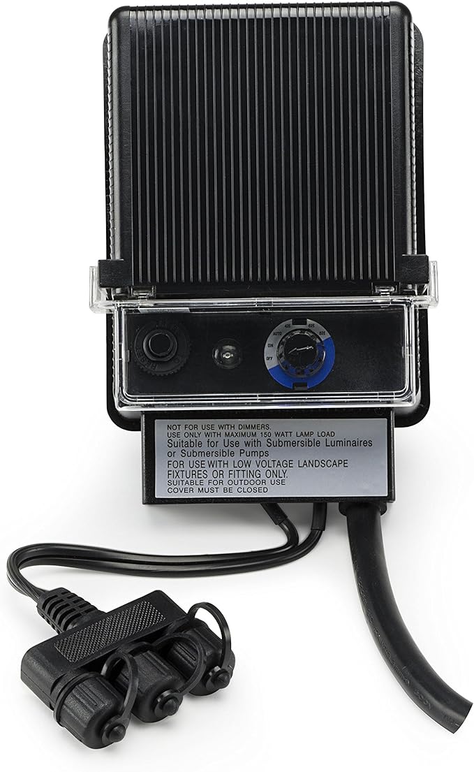 Aquascape Light Transformer with Photocell Sensor 1002 for Pond Water Feature Landscape Garden, 12 Volt