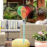 ORFOFE 34.6 Inch Hanging Hot Air Balloon Wind Spinner Colorful Outdoor Garden Windmill Decoration for Yard Patio Party