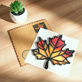 Maple Leaves Handmade Resin Suncatchers, Artisan Boho Sun Catcher Stained Glass Effect Window Hanging Garden Decor, Pendants Fall Decorations, Gift for Mother's Day Mom Grandma Wife Women