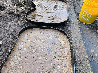 AUTUMN Made in USA Flexible Custom Stepping Stone Maker, Concrete Molds, Garden Paths Molds, Concrete Walkway Molds