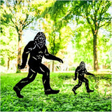 15.8 inch Bigfoot Metal Outdoor Decor Big Foot Sasquatch Gifts for Men Dad Women Bigfoot Silhouette Statues for Outside, Patio, Lawn, Yard Art, Forests, Yard Display, Garden Decorations