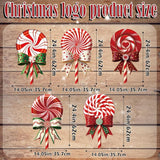 Outdoor Christmas Decorations Jumbo 24 Inch Lollipop Yard Signs 5ct with 20 Stakes 10 Fiberglass and 10 Metal Waterproof Holiday Christmas Decorations for and Garden Waterproof