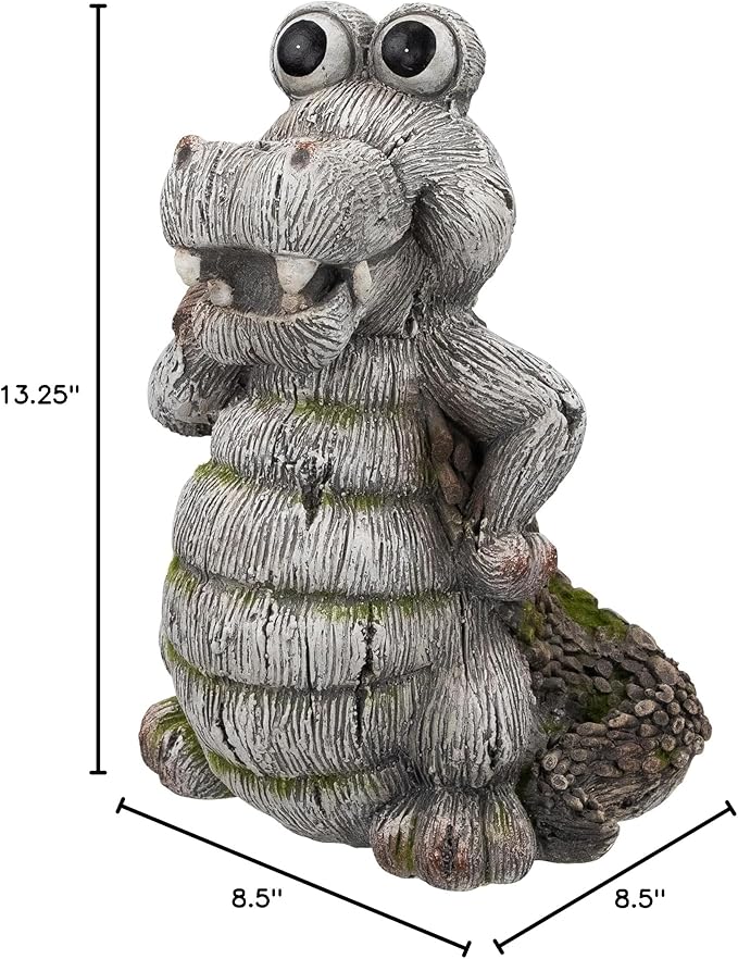Northlight Sassy Crocodile Outdoor Garden Statue - 13.25"