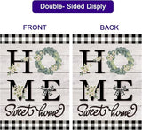 Seasonal Garden Flags Set of 12 Double Sided 28 x 40 Inch Yard Flags, Large House Flags for Outside, Fall Winter Halloween Christmas Outdoor Flags, Holiday Garden Flags for All Seasons