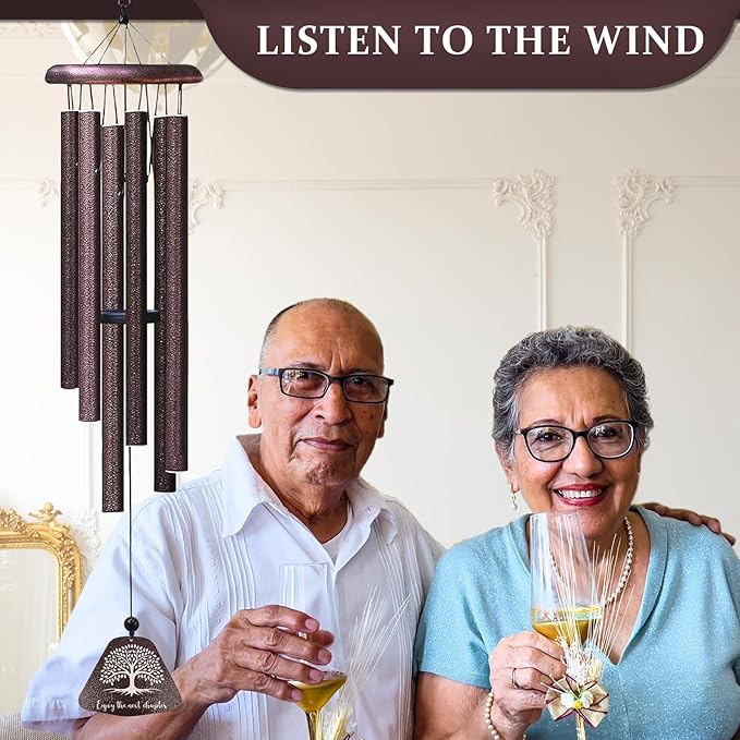 Retirement Gift for Woman, Best Retirement Gifts for Men 32" Wind Chimes, Funny Retired Gifts for Women 2025, Happy Retired Party Decorations, Cool Coworker Leaving Gift Ideas Windchimes
