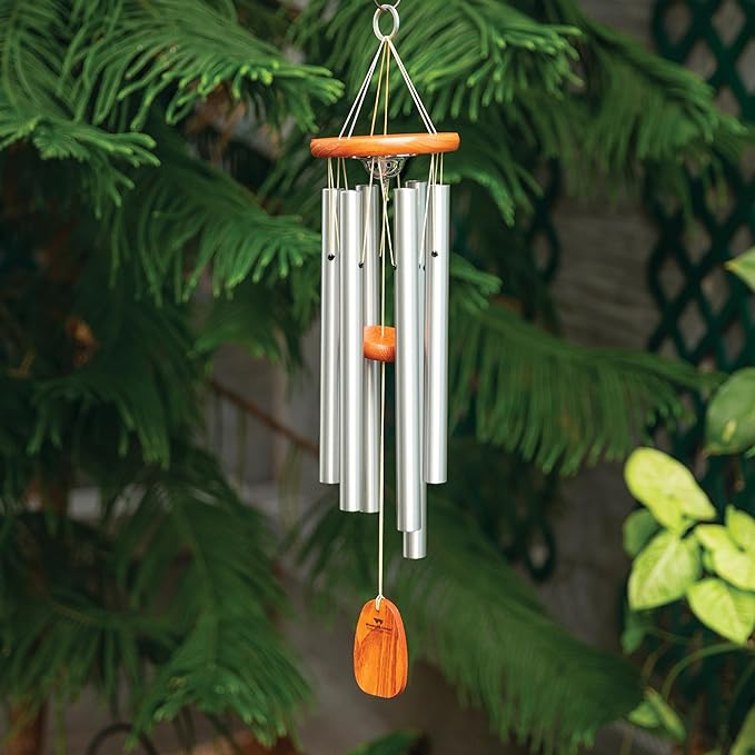 Woodstock Chimes Signature Collection Woodstock Memorial Chime 24'' Amazing Grace Wind Chime Inspirational and Memorial Wind Chimes for Outdoor, Patio, Home or Garden Décor Sympathy Bereavement (AGMU)