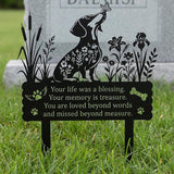 Rngmsi Pet Grave Markers Dog Outdoor, Dachshund Grave Markers for Cemetery, Metal Garden Stake Decorations for Memorial Loss Pet Decor for Outdoors Lawn Patio Outside Pathway(11 X 14 Inches)