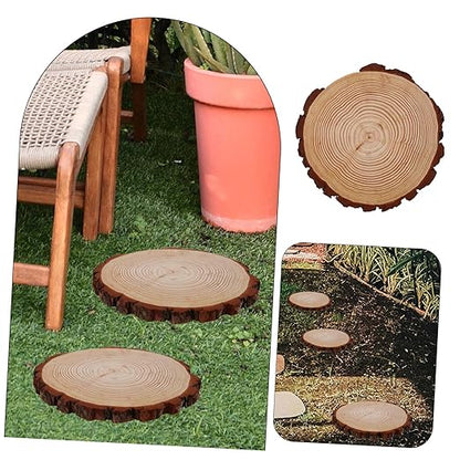 BESPORTBLE Garden Wooden for Outdoor Walkways Decorative Pathway Stones for Garden Landscaping and Lawn Decor