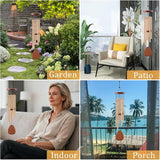 Mom Gifts Wind Chimes - Gifts for Mom from Daughter Son, Birthday Christmas Thanksgiving Mothers Day Love Reminder Present Idea, Wind Chimes for Outside Garden Decor