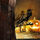 Renovatio Metal Bird Decor, Gifts for Mom, Artistic Raven Silhouette, Metal Garden Ornament, Outdoor Tree Decorations – A Remarkable Yard & Lawn Decor – Raven (Black)