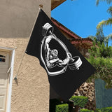 Gorilla Flag Outdoor Heavy Duty Gym Banner Double Sided 3x5 Ft Fitness Workout Flags with Brass Grommets for Room Decor, Bedroom, Garden, House Decoration