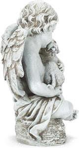 Joseph's Studio by Roman Cherub with Puppy Garden Statue, Garden Collection,