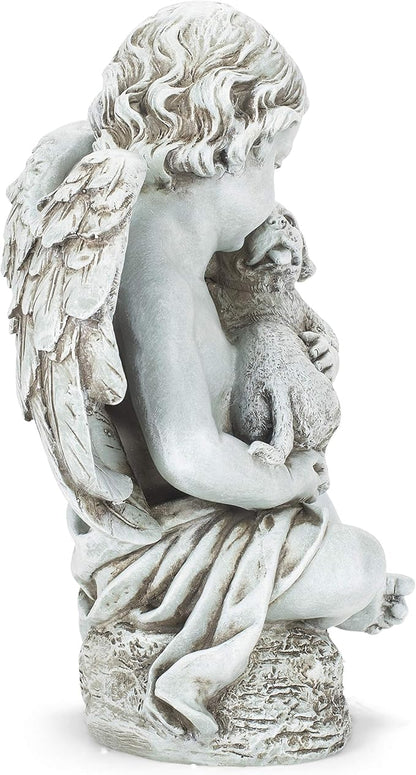 Joseph's Studio by Roman Cherub with Puppy Garden Statue, Garden Collection,