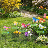 5Pack Metal Bird Decorative Garden Stakes,15.9 Inch Metal Garden Decor for Outside for Spring Decor, Shaking Head Yard Art Garden Decorations for Outdoor Lawn Pathway Patio