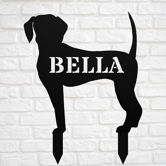 Personalized Beagle Garden Statue Stake,Custom Beagle Outdoor Yard Art Decor,Memorial Remembrance Sculpture for Yard Garden Porch Lawn Grassland Park Farm Flowerpot Decor.