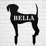 Personalized Beagle Garden Statue Stake,Custom Beagle Outdoor Yard Art Decor,Memorial Remembrance Sculpture for Yard Garden Porch Lawn Grassland Park Farm Flowerpot Decor.