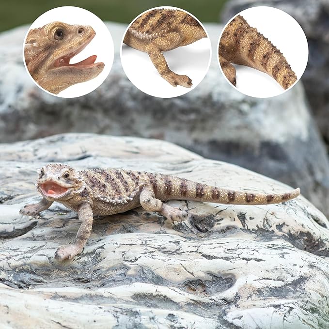 Garden Lizard Statue - Resin Reptile Sculpture, Indoor and Outdoor Home and Garden Lizard Sculpture, Lizard Decor, for Nature Lovers and Homeowners