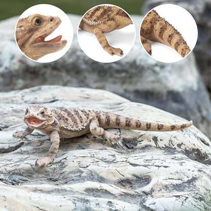 Garden Lizard Statue - Resin Reptile Sculpture, Indoor and Outdoor Home and Garden Lizard Sculpture, Lizard Decor, for Nature Lovers and Homeowners