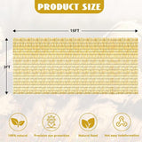 KOIUEYW Bamboo Reed Fencing, Natural Bamboo Fence Rolls 3 Feet High, Decorative Reed Curtains Privacy Screen Outdoor for Patio Balcony Garden Backyard, 3 x 16 FT