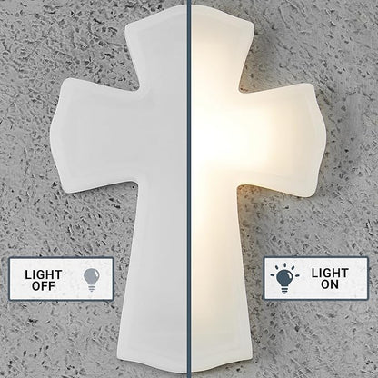 Let's Make Memories Personalized Memorial Garden Stone - Engraved Sympathy Garden Marker - Condolences - Solar Cross - Comfort and Light