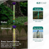 Headwind EZRead 21” Giant Professional Outdoor rain Gauge, USA Made Heavy Duty All Weather Freeze Proof Stake or mountable with Float, Violet (820-1002VIO)