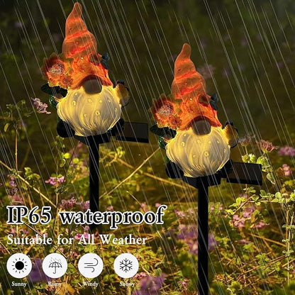 Fall Solar Gnome Garden Lights, Outdoor Gnome Statue with Sunflowers & Bird, Solar Powered Fairy Garden Lights Fall Gnomes Decorations for Home Outside Yard Lawn Patio Gnomes Gifts (Yellow)