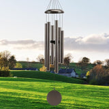 Large 40" Wind-Chimes-Outdoor-Deep-Tone, Soothing Melodic Tones Windchimes, Wind Chimes for Outside, Brown Memorial Wind Chime Best Gift for Mom Women Grandma Neighbors