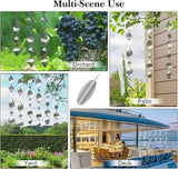 Bird Deterrents for Outside Patio, Bird Scare Devices Set Highly Reflective 3D Wind Spinners Outdoor Garden Decor, Bird Reflectors to Keep Birds Away Window Roof Yard Orchards Deck 18 Discs 6 Pcs