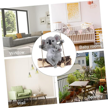 Elegant Grey Garden Sculpture Resin Craft Ornament Outdoor Decoration Adorable Scene Decor