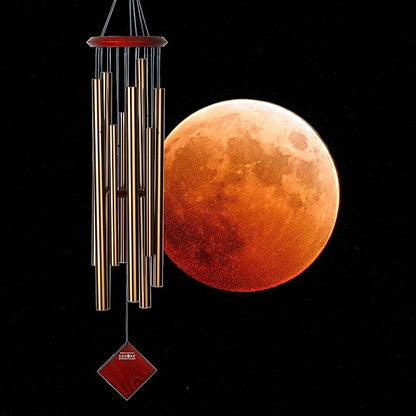 Woodstock Wind Chimes of the Eclipse Chimes for Outside, 40" Bronze Large Deep Tone Chime Décor for Outdoor Garden, Patio, Porch, Encore Collection