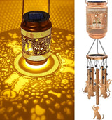 Dog Solar Wind Chimes for Outside, Gifts for Mothers Day Mom Women Grandma Birthday Memorial Teacher, 32" Windchimes Outdoor Decor Hanging Solar Lantern for Garden Porch Patio Backyard