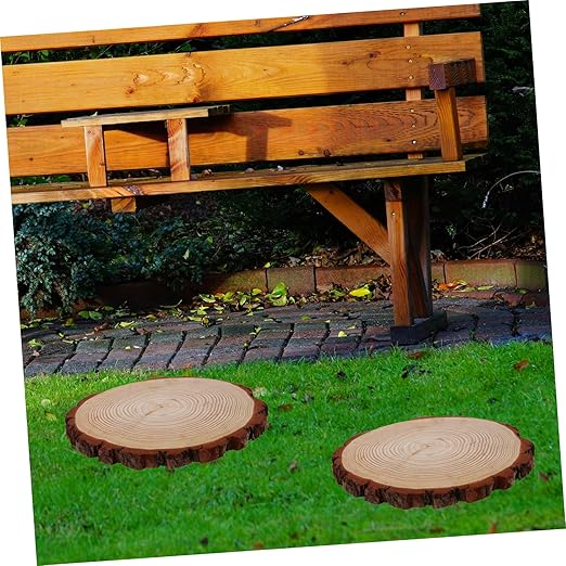 Outdoor Garden Wooden Stepping Log Paver for Pathway and Walkway Decoration Durable and Elegant Garden for Landscape Edging