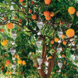 18Pcs Bird Deterrents for Outside, 6 Set Highly Reflective Hanging Wind Spinners Outdoor Metal Bird Reflectors for Outside Garden Decor Lightweight Bird Devices to Scare Birds Away from Yard