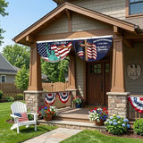 2PCS 250th Anniversary Flag 1.5x3 Ft Anniversary Flag, 1776-2026, 250 Years Birthday flags for Patriotic Yard, House Banner, Room, Porch, Wall, Fence, Outdoor Decorations(Style 4)