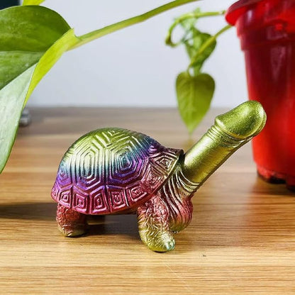 Evil Penis Outdoor Garden Statues, Funny of Tortoise Sculptures Yard Decorations Lawn Ornaments Decor Inappropriate Weird Gifts for Women Housewarming Mother's Day (Tortoise)