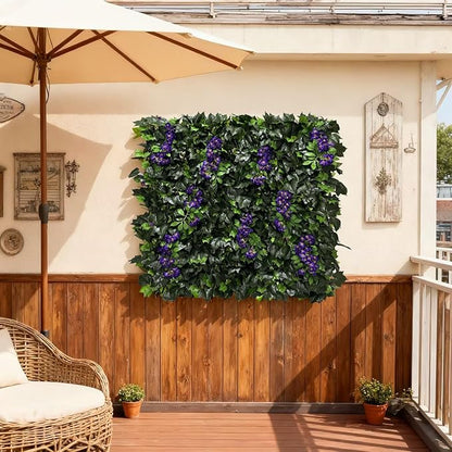 Artificial Expandable Ivy Privacy Fence Screen,Adjustable Size,Dense Leaf Panel,Perfect for Balcony,Garden,Fence Cover and Green Wall Decoration