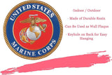 Spoontiques - Garden Décor - U.S. Marines Stepping Stone - Decorative Stone for Garden