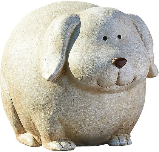 Roman Garden Pudgy Pals Standing Dog Garden Statue, 6.25-Inch