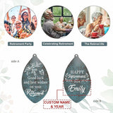ASTARIN Personalized Happy Retirement Gift, Custom Name Retirement Wind Chimes for Women Men, 35" Large Deep Tone Wind Chime Retire Gifts for Co-Workers Boss Friends Parents(Produced in USA)