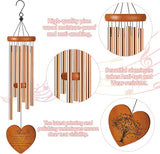 Mom Wind Chime for Outside, Heartfelt for Women, Metal Wind Chime Yard Art, Soothing Home Garden Patio Outdoor Indoor Decor