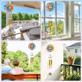Sun Moon Celestial Wind Spinner Chimes Outdoor Astrology Sun Moon Yard Spinner Stainless Steel Celestial Wind Spinner Chime Outdoor Garden Porch Patio Decor
