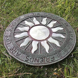Luminous Garden Stepping Stone, Retro Style Outdoor Backyards Pathway Décor Step Stones, Weatherproof Garden Landscaping Decorative Stone (Size : Style5)