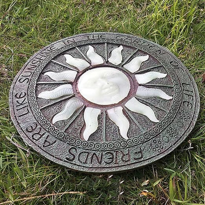 Luminous Garden Stepping Stone, Retro Style Outdoor Backyards Pathway Décor Step Stones, Weatherproof Garden Landscaping Decorative Stone (Size : Style5)