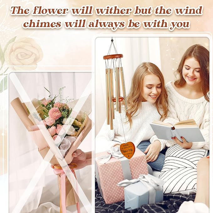 Pastor's Wife Appreciation Gifts, Thank You Gift Wind Chimes, Religious,Christian,Birthday,Christmas,Appreciation Day Gifts Presents for Pastor Wife
