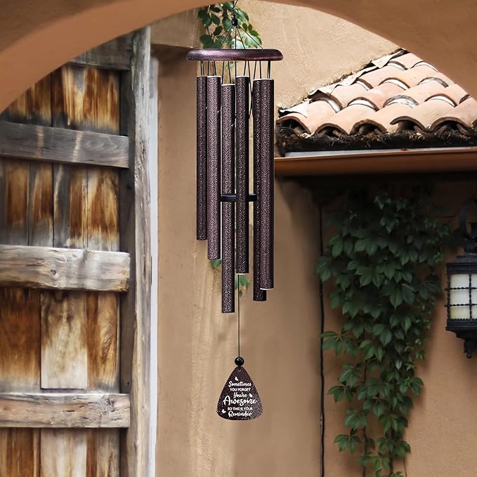 ZANIION Gifts for Women Wind Chime 32", Birthday, Inspirational, Thank You Gifts for Women, Sometimes You Forget You are Awesome Present for Her/Mom/Sister/Friends, Anniversary/Appreciation Wind Bell