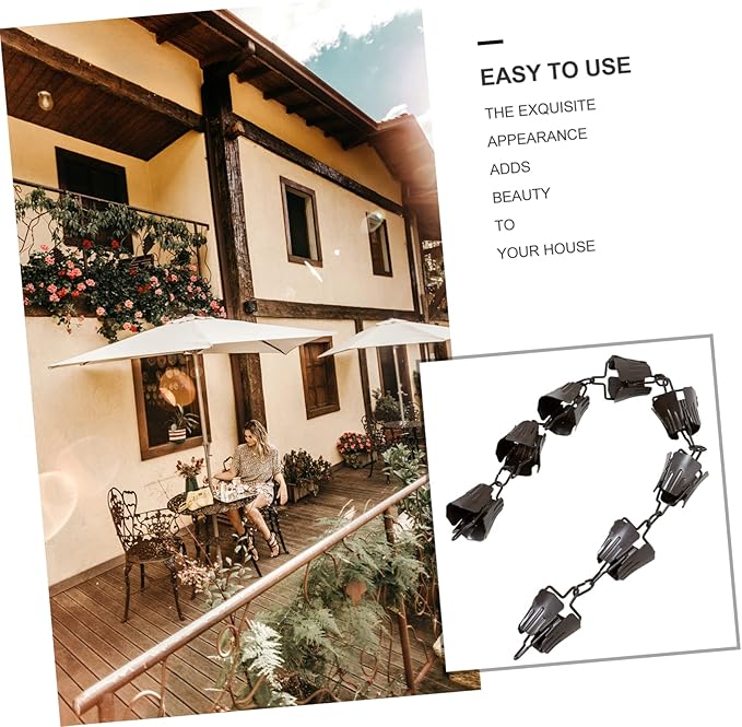 Rain Chain Bell Decorative Rain Chain for Outside Japanese Style Rain Chain Bells