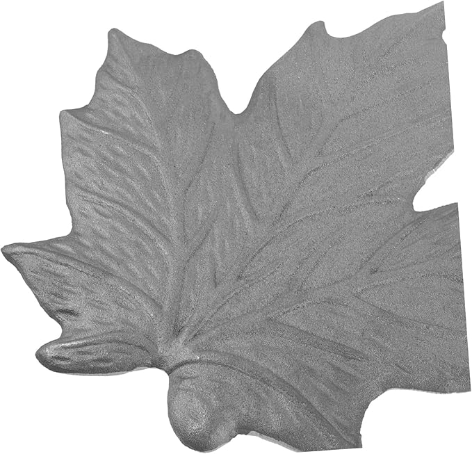 YARNOW 1.35kg Garden Decorative Maple Stepping Stone Elegant Outdoor Walkway Paver for Pathways and Yards Cast Iron Design Garden Ornament