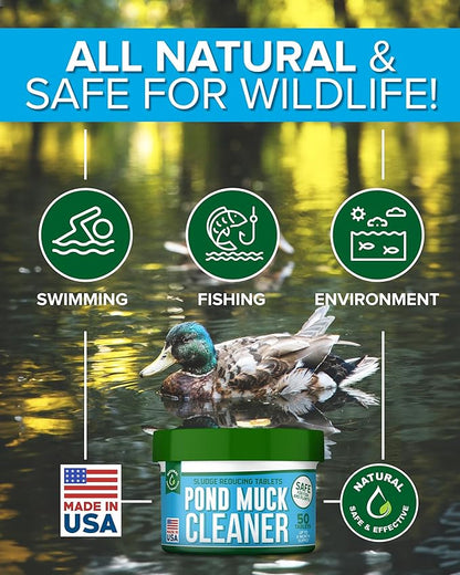 Pond Clarity Solution | Fish Pond Clarity Solution | Sludge Dissolver for Fish Pond 600 Tablets